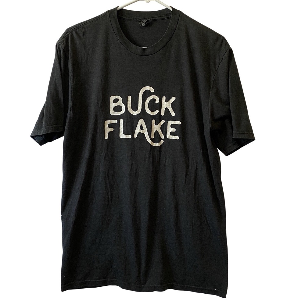 Men's Black T-Shirt‎ Size Medium Rare #Buck